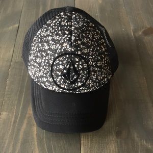 Volcom floral trucker hat